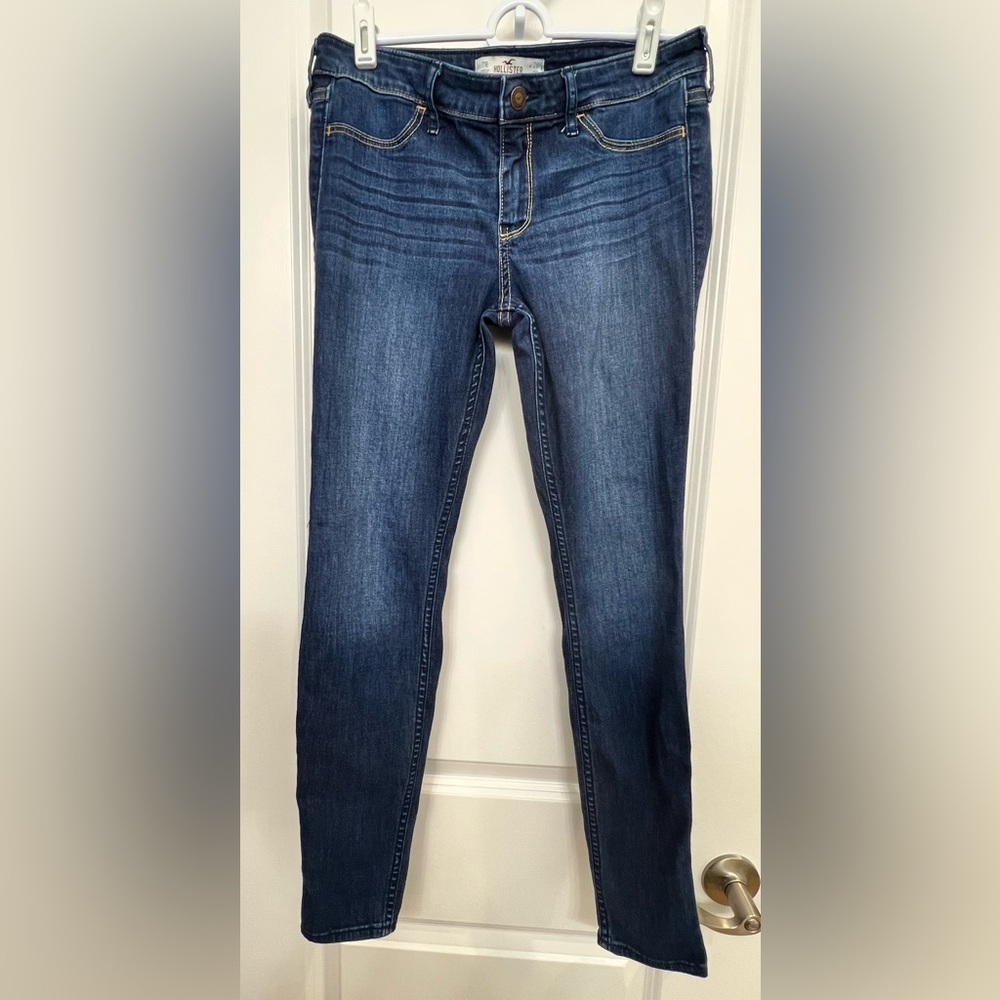Hollister Womens Dark Blue Straight Leg Jeans Size 28